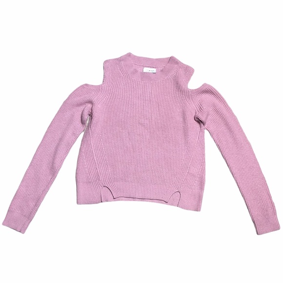 LUCKY BRAND Pink Longsleeve Cold Shoulder Sweater - Picture 2 of 12
